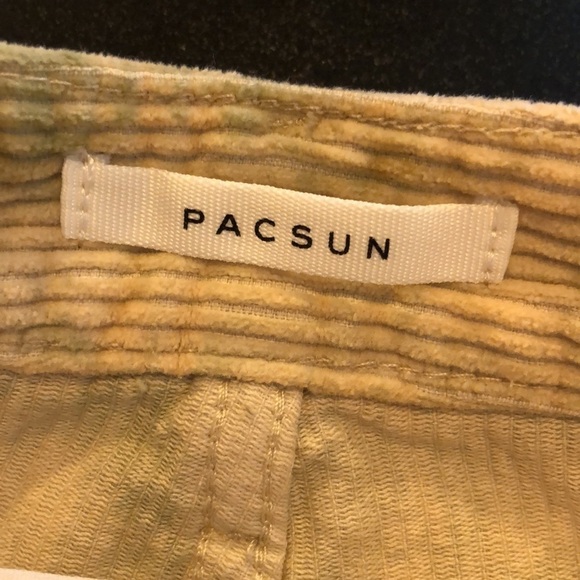 Pacsun 100% Cotton Wide Wale Splash Dyed Corduroy Y2K BF Carpenter Pants S/24 - Picture 11 of 14
